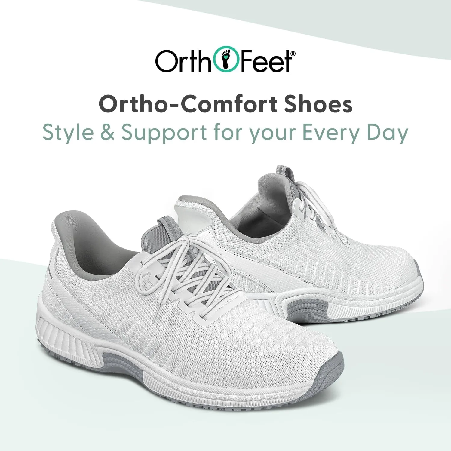 Orthofeet Women's Orthopedic Knit Kita Hands-Free Sneakers