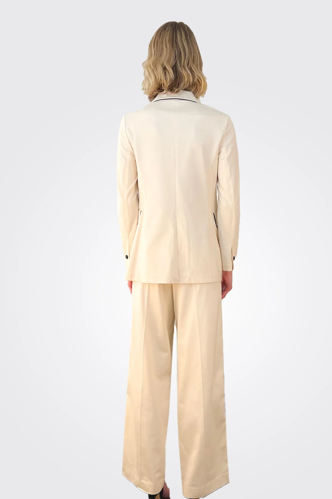 Piped Detail Blazer - Sugar