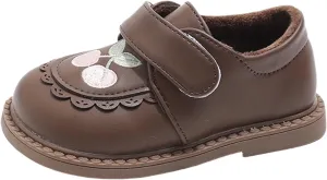 Plush Embroidery Mary Jane School Shoes for Girls Toddler Pary Wedding Dress Shoes Little Little Girls Riding Boots