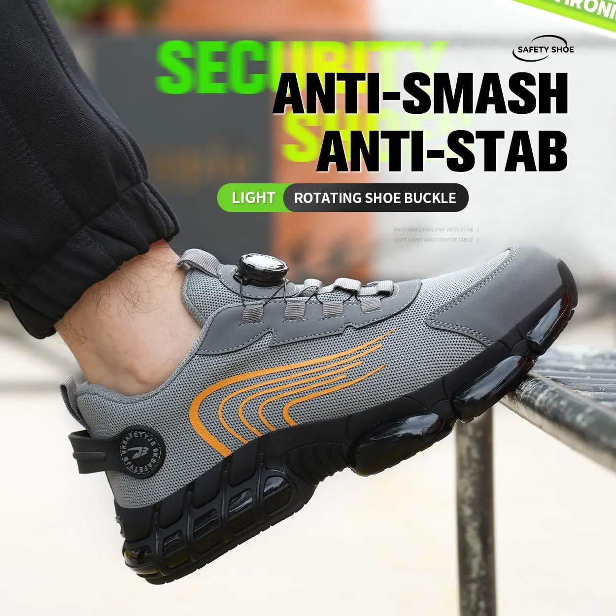 Prestivos Shoes for Men WomenPrestivos Steel Toe Shoes Safety Toe Shoe for Men Lightweight Ccomposite Work Sneaker