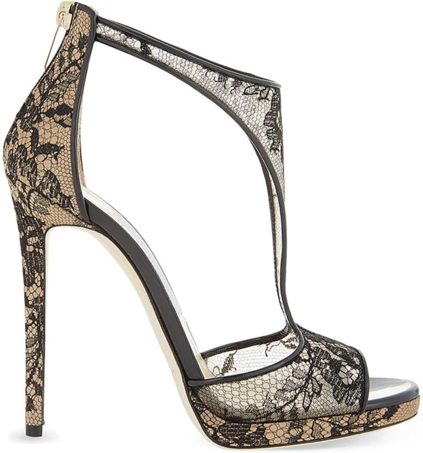 Pumps Fish Mouth High Heel for Women's Openwork Prints Waterproof Table Dress Sandals Comfort Peep Toe Flat Dress Sandals
