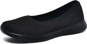 Puxowe Women's Shoes for Women Round Toe Slip on Women's Walking Flat Shoes Memory Foam Shoes Mesh Casual Nurse Sneakers Dress Shoes