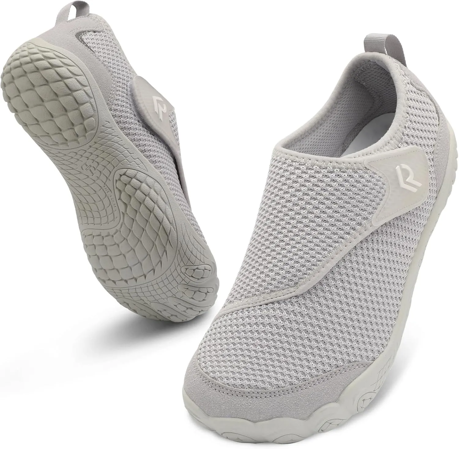 relxfeet Walking Shoes Women Men Wide Diabetic Shoes Adjustable Barefoot Shoes Zero Drop Lightweight Sneakers for Edema Swollen Feet Size 4-13