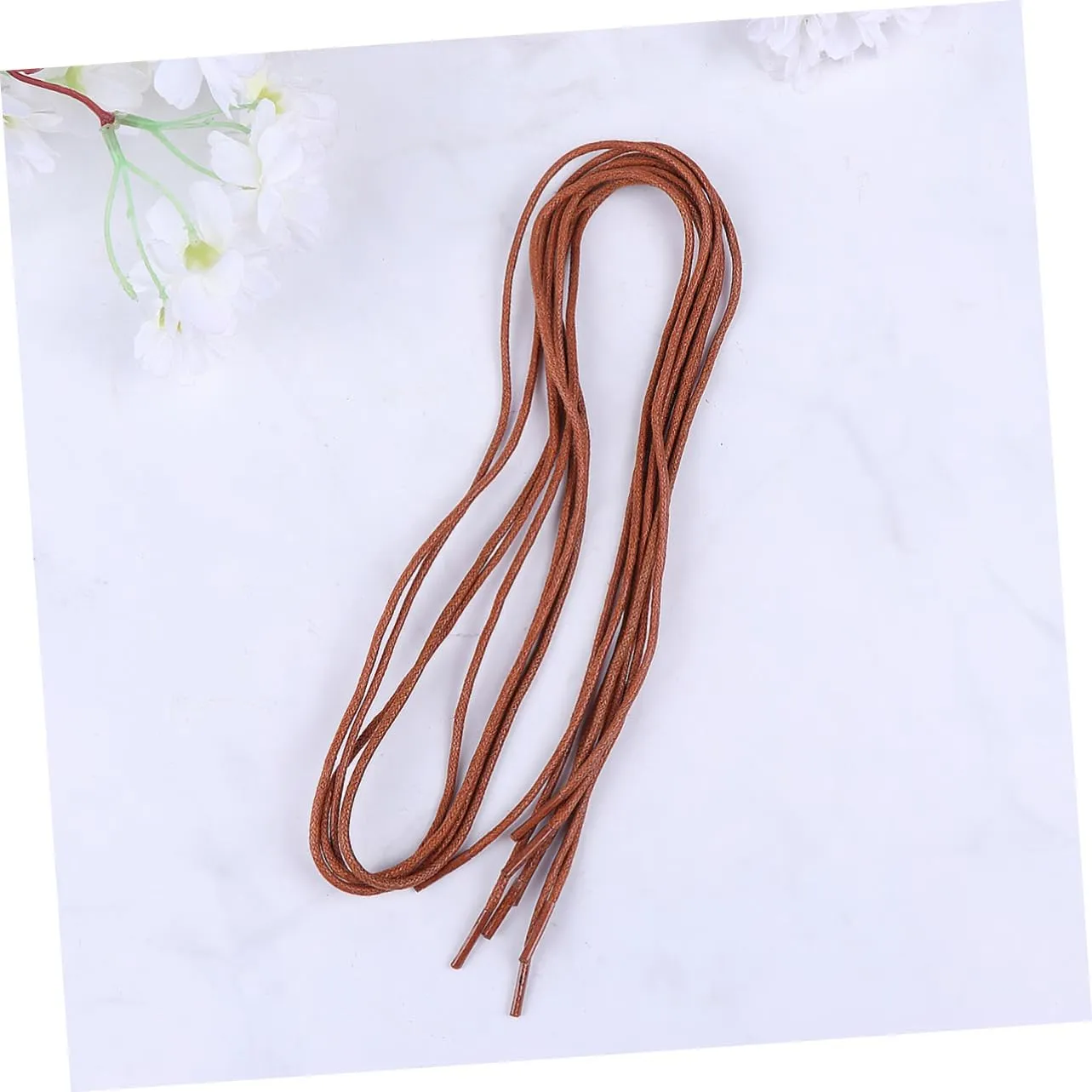 SAFIGLE Waxed Shoelace Waxed Boot Laces Elastic Shoelaces Round Shoe Laces Flat Laces Flat Boot Laces Dress Shoe