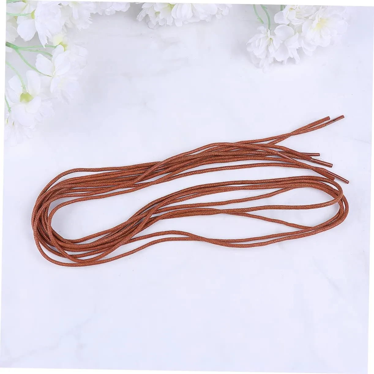 SAFIGLE Waxed Shoelace Waxed Boot Laces Elastic Shoelaces Round Shoe Laces Flat Laces Flat Boot Laces Dress Shoe