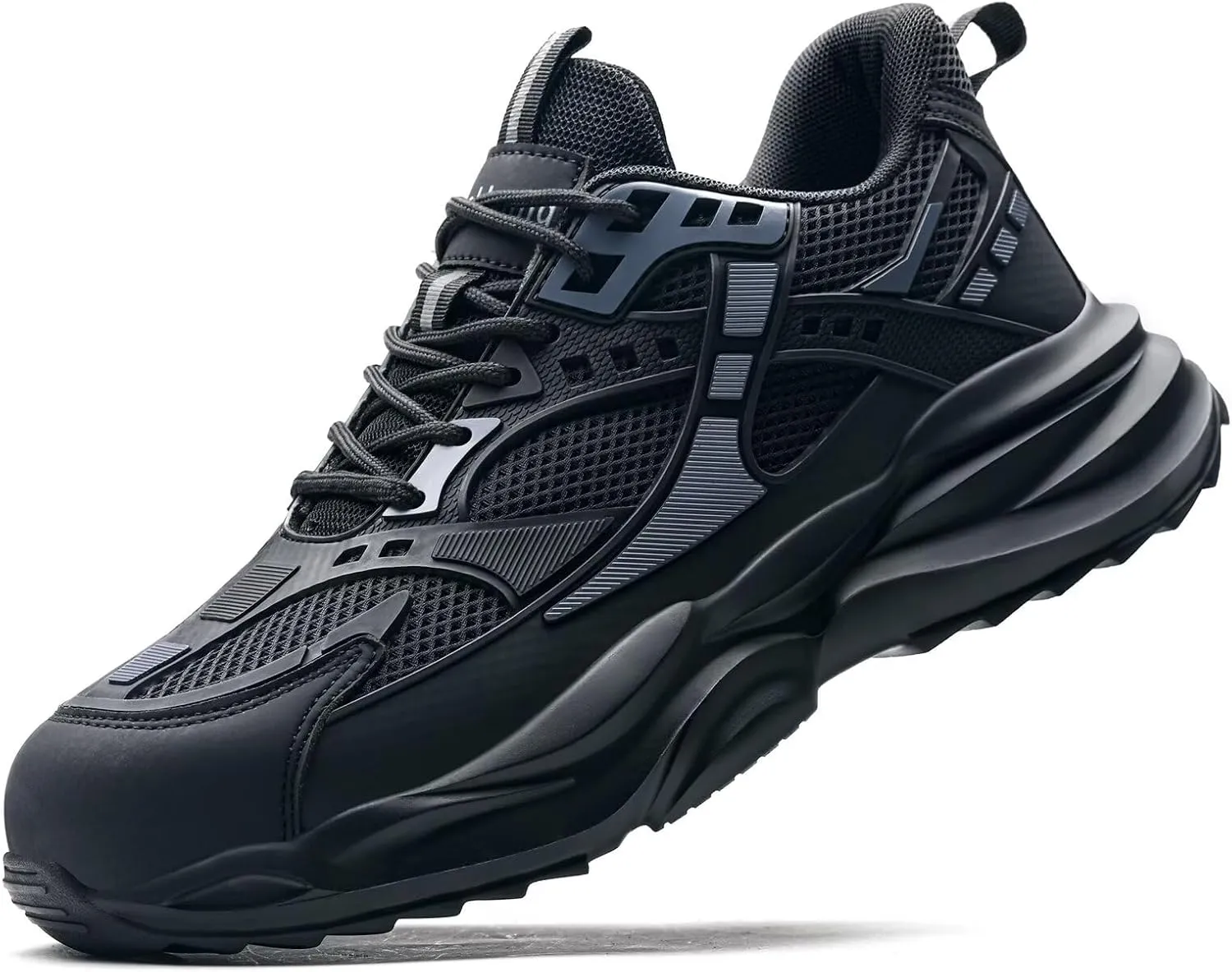 Steel Toe Shoes for Men Women Lightweight Comfortable Slip Resistant Safety Work Sneakers Puncture Proof Shoes Indestructible Shoe