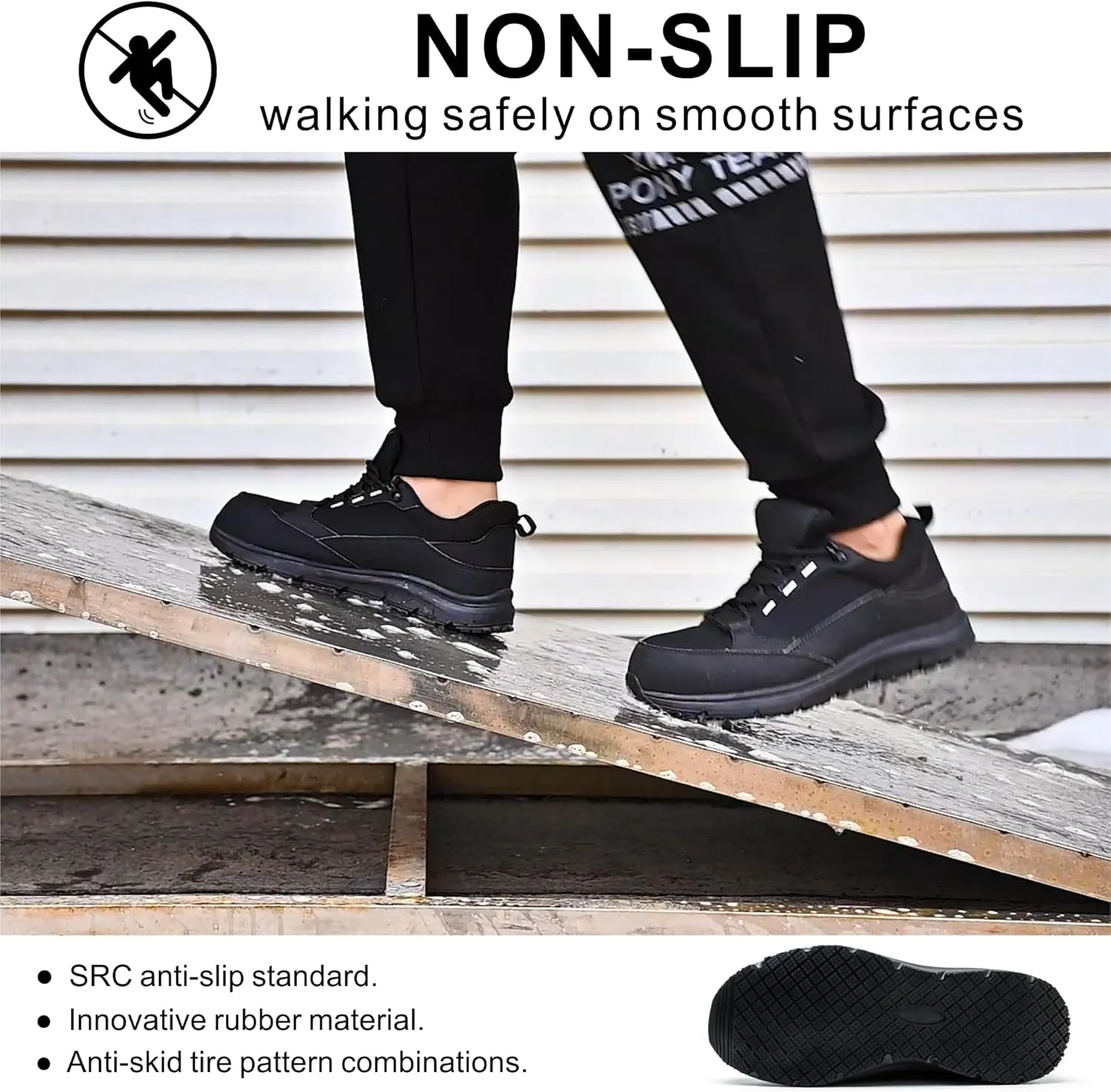 Steel Toe Shoes for Men WomenNon Slip Waterproof Work Safety Sneakers