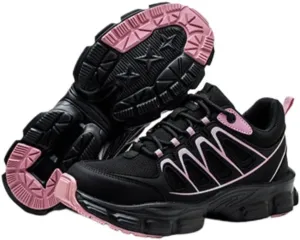 Steel Toe Shoes for Women Lightweight Contrast & Breathable Mesh Indestructible, Wide Width, Soft Comfort, Anti-Smashing & Puncture-Resistant, Non-Slip/Non-Skid