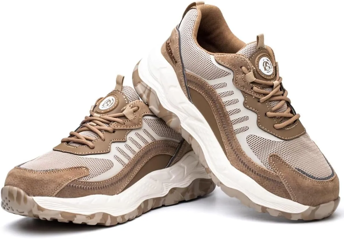 Steel Toe Sneakers for Men Women Lightweight Safety Work Shoes Comfortable Sneakers Slip-Resistant Composite Toe Shoes for Construction