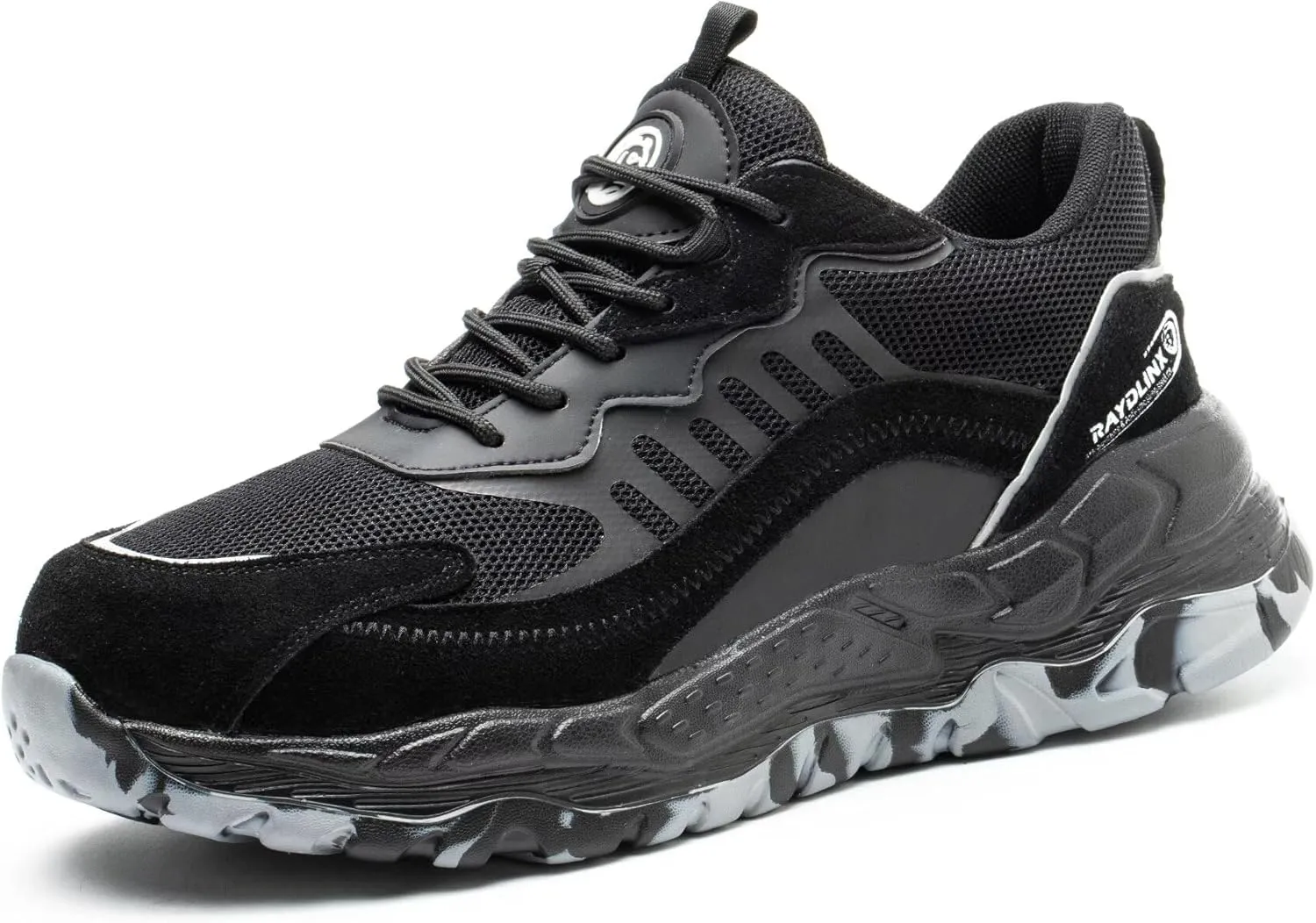 Steel Toe Sneakers for Men Women Lightweight Safety Work Shoes Comfortable Sneakers Slip-Resistant Composite Toe Shoes for Construction