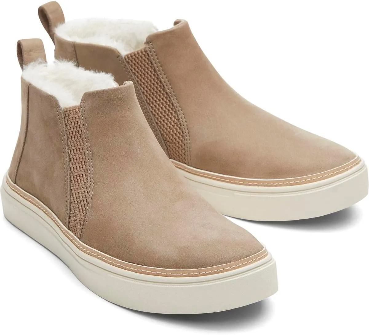 TOMS Womens Bryce High Sneakers Shoes Casual - Beige