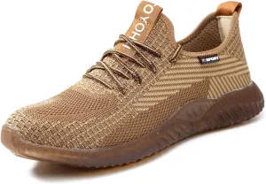 UCAYALI Men's Women's Safety Shoes Steel Toe Work Sneakers Breathable Lightweight Construction Shoes Mesh