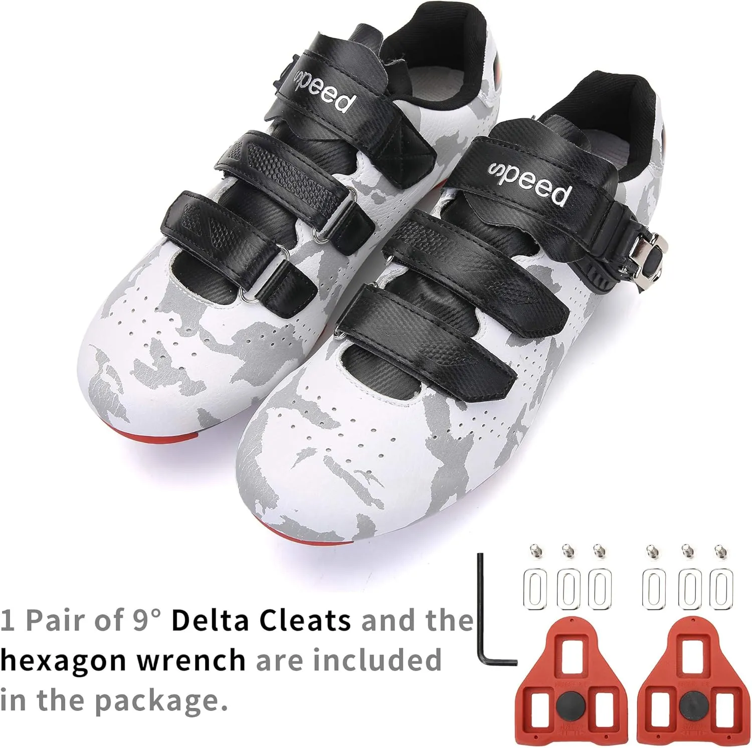 Unisex Cycling Shoes Compatible with pelaton Indoor Road Bike Riding Shoes for Men and Women Delta Cleats Clip Outdoor Pedal
