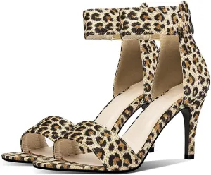 VOKLIN Women's Fashion Stiletto High Heel Sandals Single Band Open Toe Zipper Party Pump Dress Heeled Sandal