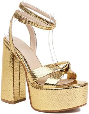 WOilERQ Women's Platform Chunky High Heels Dress Sandals Peep Toe Cross Ankle Strap Wedding Party Evening Shoes for Women Bride 5.7Inch