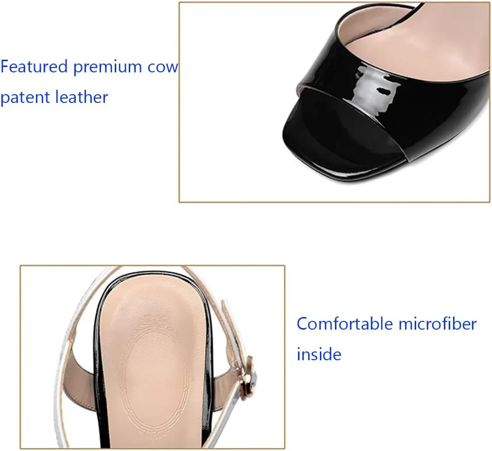 Womens Heel Sandals,Bridesmaid Wedding Prom Party Dress Shoes Outdoor Leisure Heel Open Toe Sandals,White- 36/UK 3/US 5