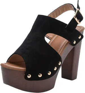 Women's High Heel Sandals For Summer Fashion Casual Outing Vacation Party Date Night Open Comfy Sandals for Women Wide