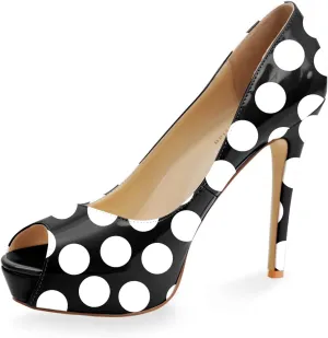 Womens Platform High Stiletto Sandals Heels Pumps Multicolor Floral Printed Peep Toe Sexy Shoes