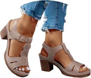 Womens Sandals Dressy Wedge Sandals Low Strappy Sandal Open Toe Ankle Strap Dress Wedding Evening Shoes For Bridal