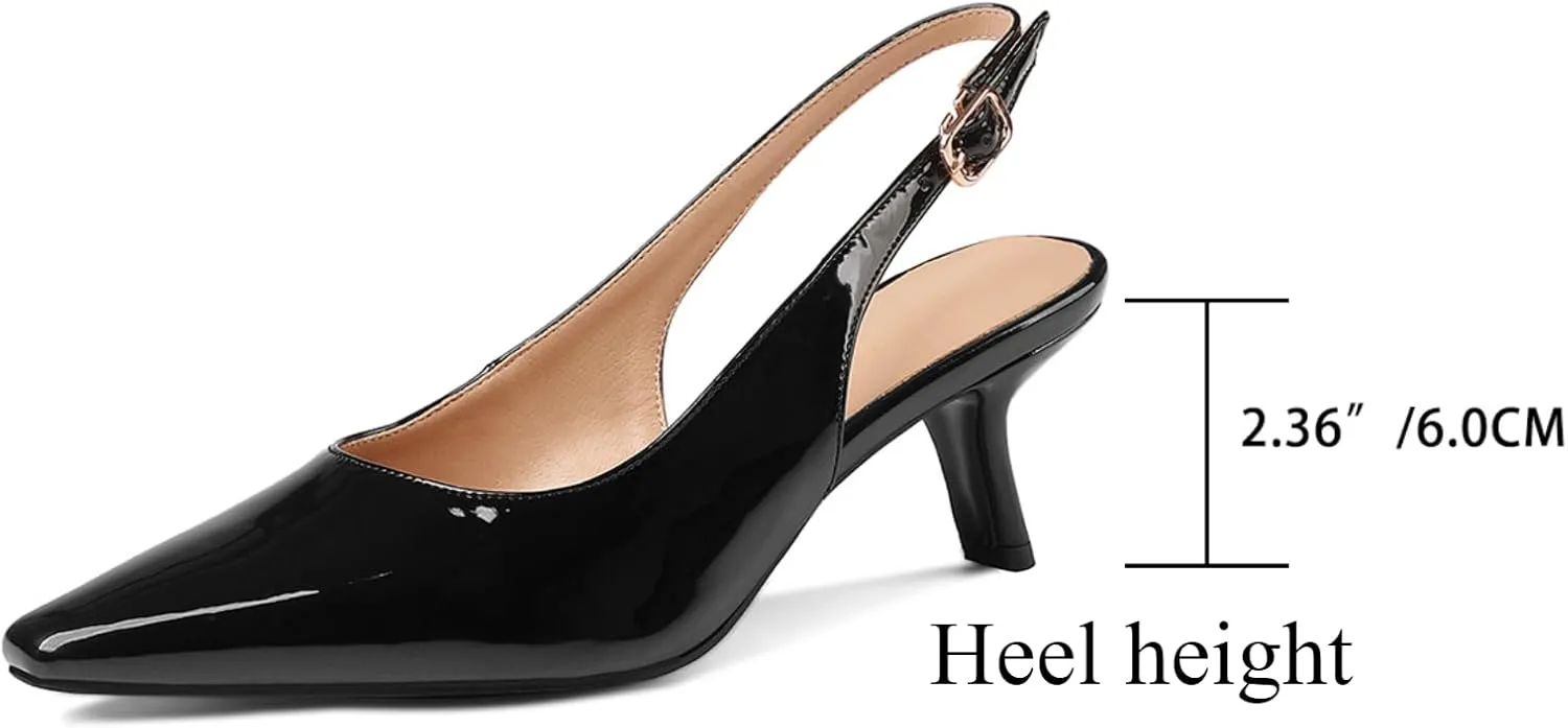 Women's Thin High Cute Wedding Patent Leather Buckle Kitten Low Heels Dress Shoes Ankle Strap Party Fashion Sandals