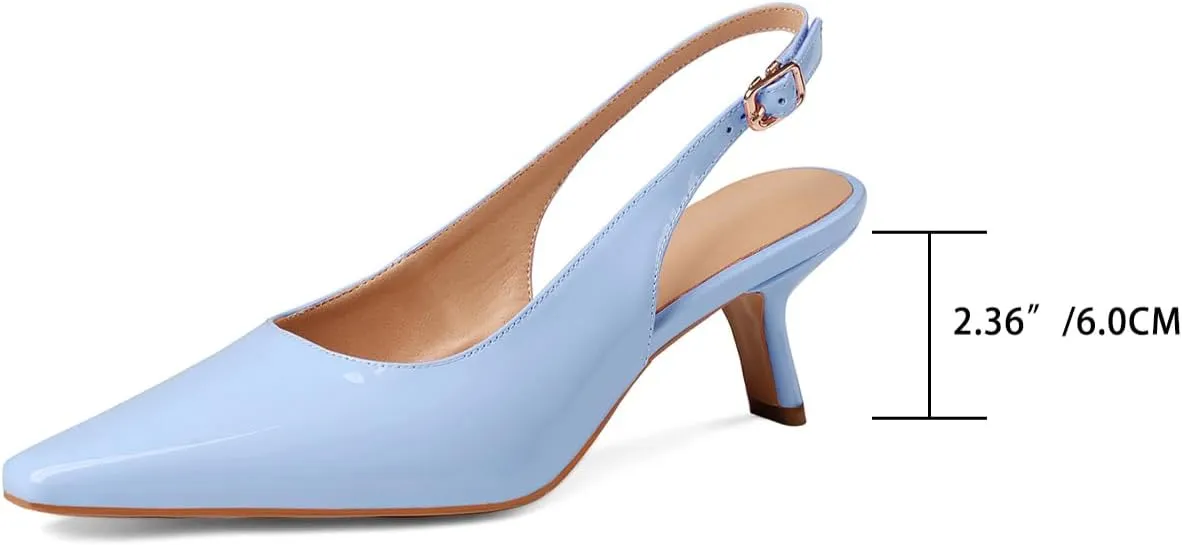Women's Thin High Cute Wedding Patent Leather Buckle Kitten Low Heels Dress Shoes Ankle Strap Party Fashion Sandals