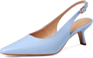 Women's Thin High Cute Wedding Patent Leather Buckle Kitten Low Heels Dress Shoes Ankle Strap Party Fashion Sandals