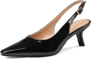Women's Thin High Cute Wedding Patent Leather Buckle Kitten Low Heels Dress Shoes Ankle Strap Party Fashion Sandals