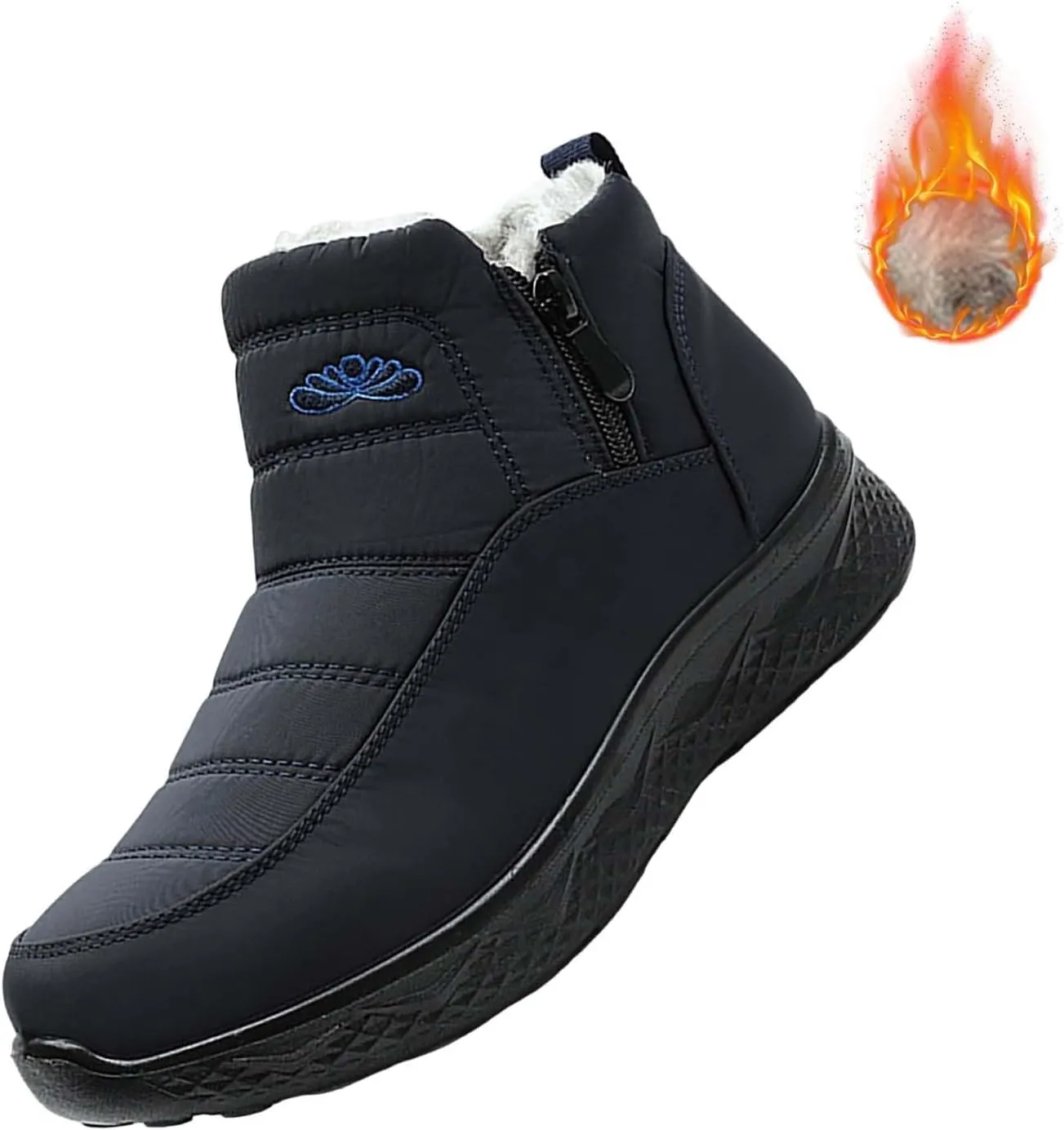 Womens Winter Snow Boots Women Ankle Booties Warm Fu Lined aterproof Insulated Slip On Outdoor Shoes