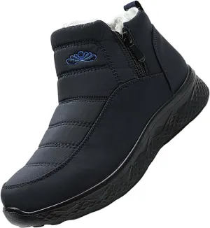 Womens Winter Snow Boots Women Ankle Booties Warm Fu Lined aterproof Insulated Slip On Outdoor Shoes