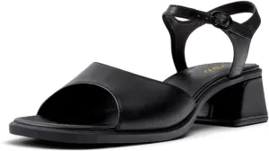 YDN Women Fashion Low Chunky Heel Open Toe Sandals Adjustable Straps Buckle Shoes Party Dating Summer Shoes Size 4-16 US