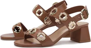 YDN Women's Fashion Open Toe Sandals Chunky Block Dressy Low Heels Backstrap with Buckle Fancy Summer Daily Shoes Size 4-16 US