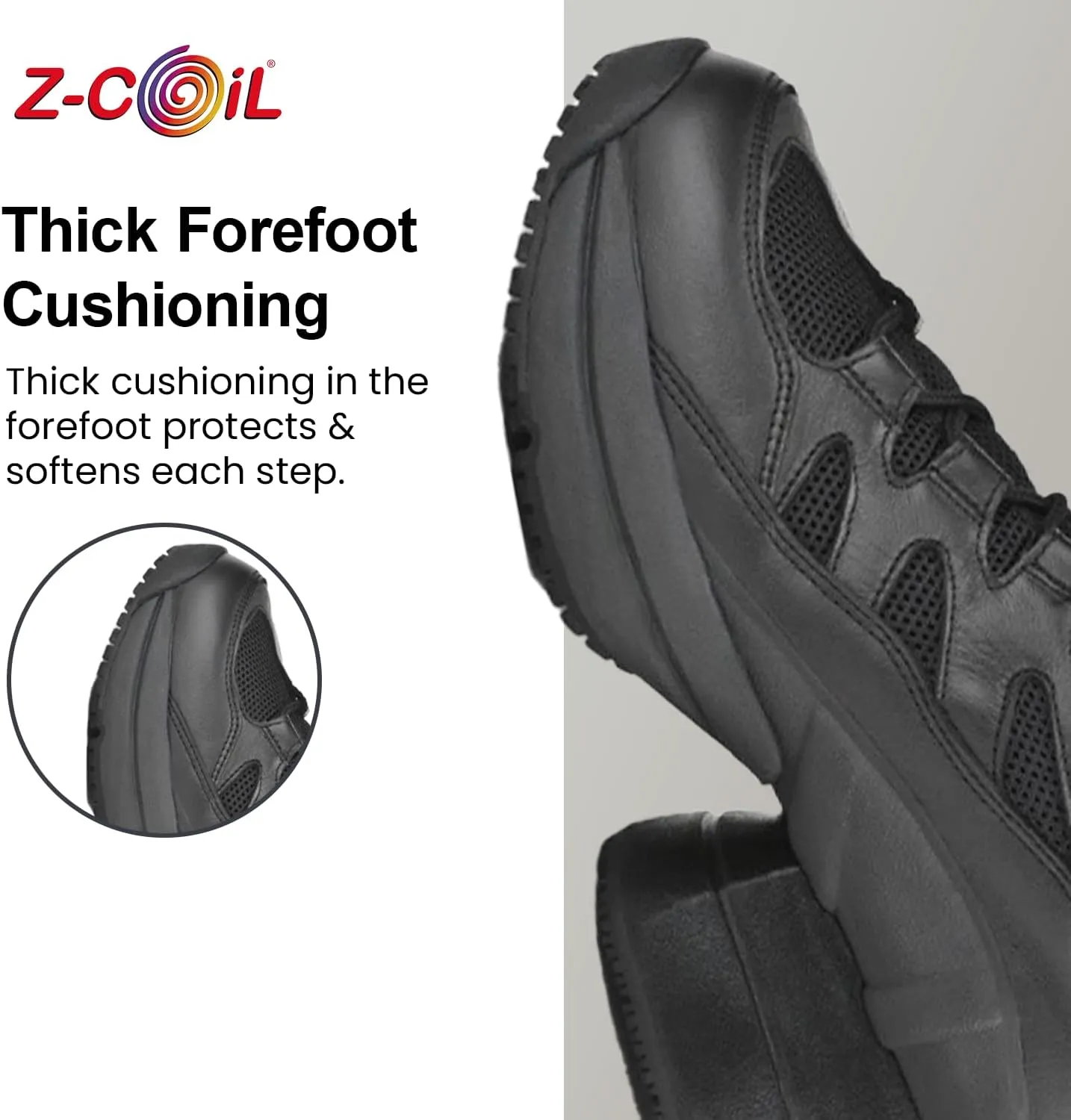 Z-CoiL Men's Freedom Pain-Relief Footwear, Enclosed Coil