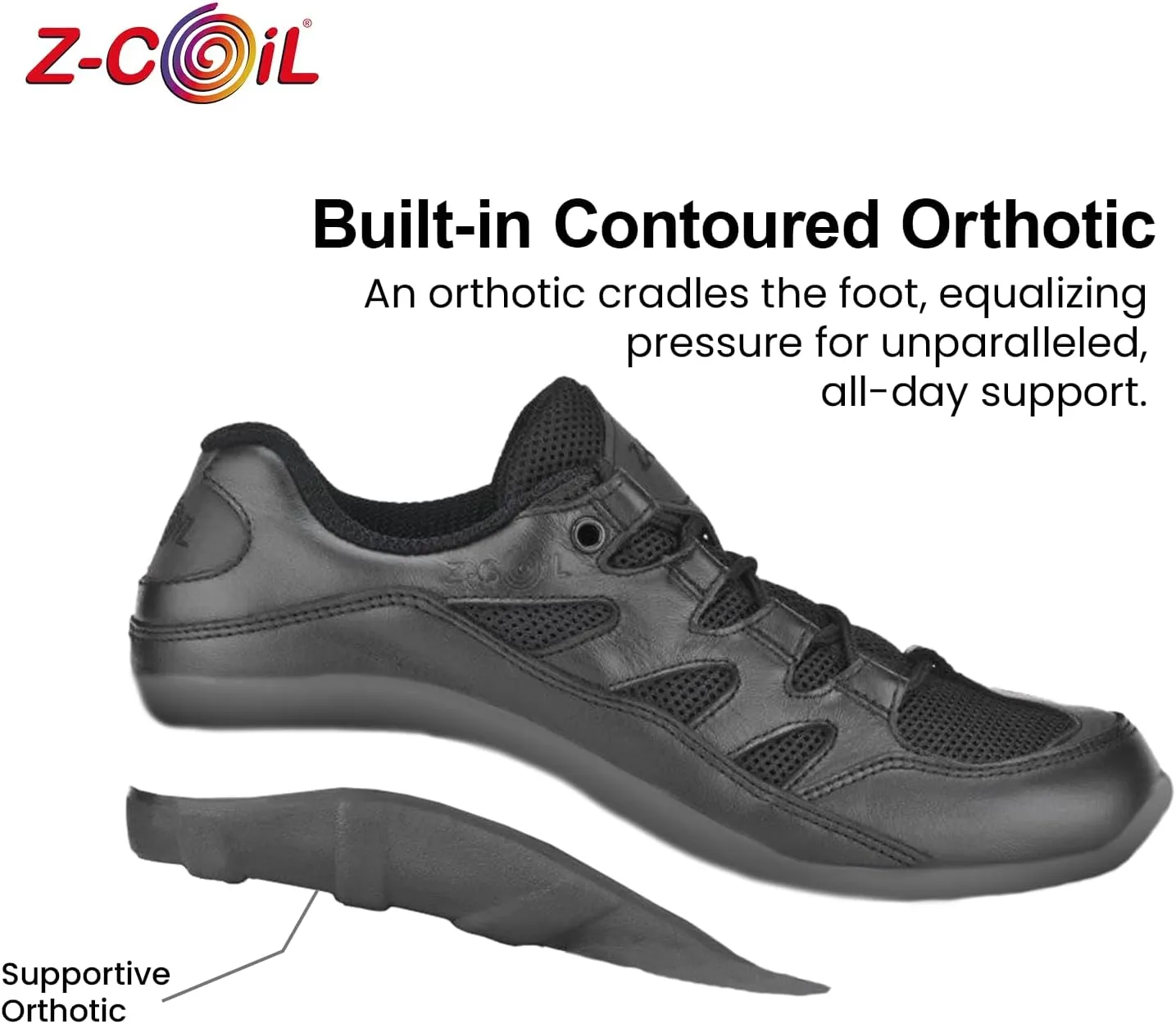 Z-CoiL Men's Freedom Pain-Relief Footwear, Enclosed Coil