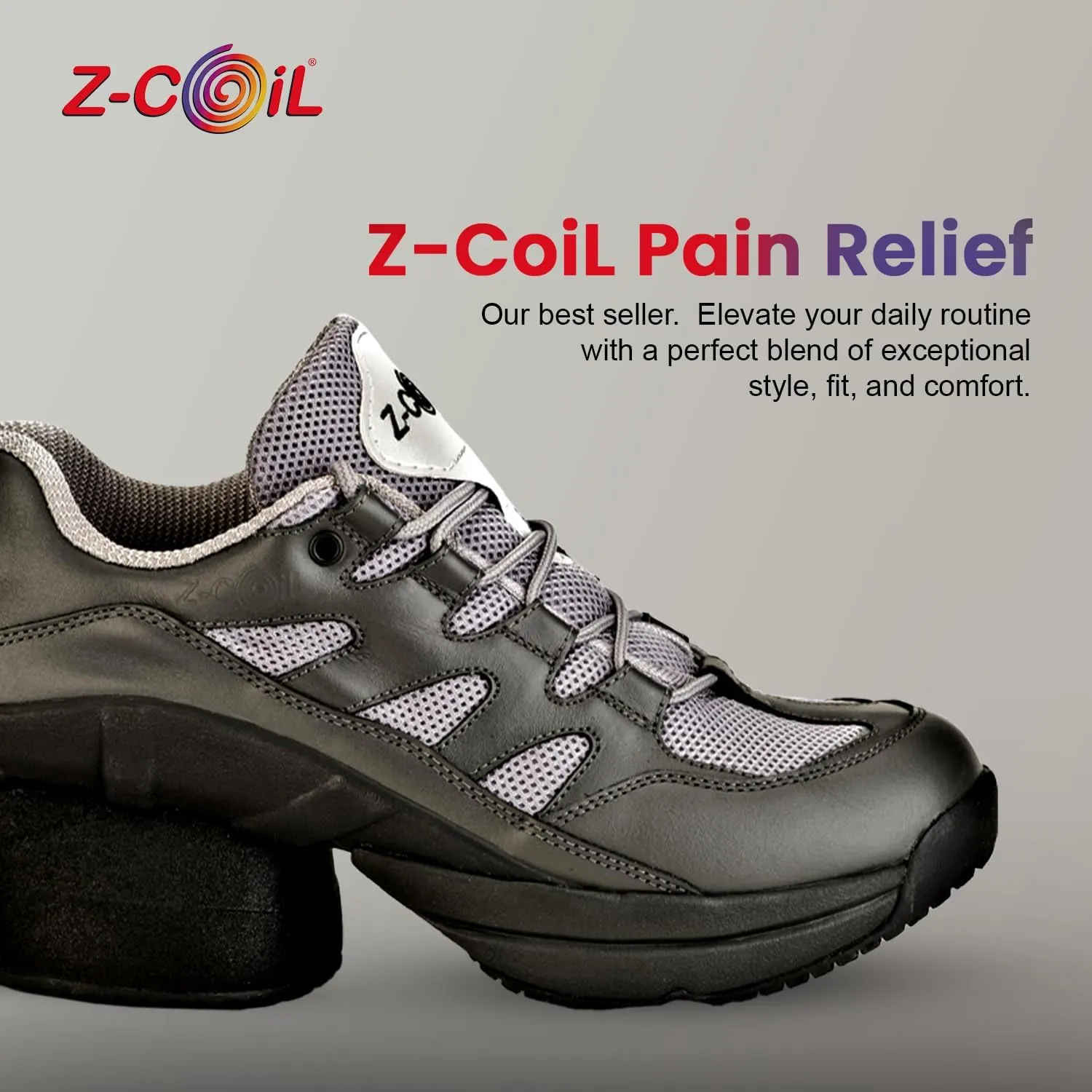 Z-CoiL Men's Freedom Pain-Relief Footwear, Enclosed Coil