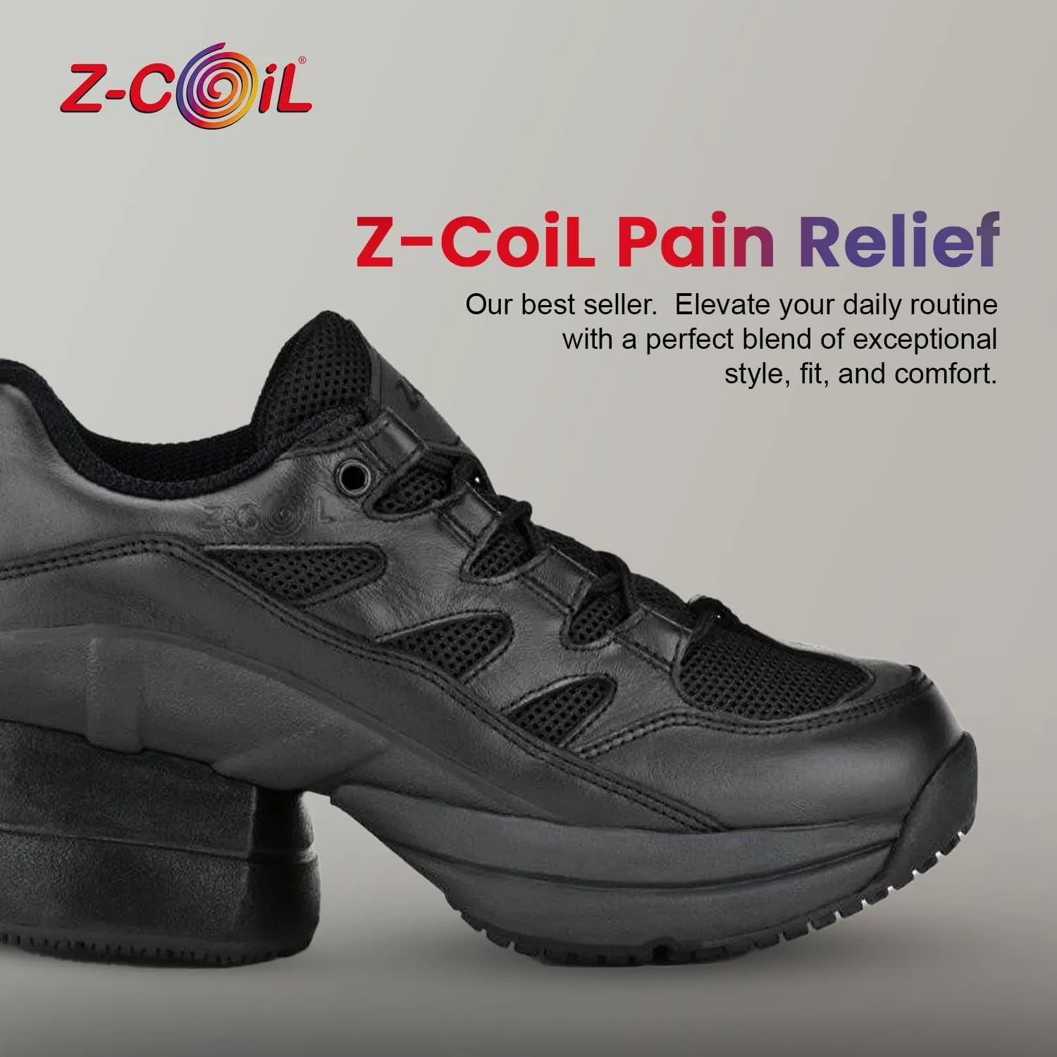 Z-CoiL Men's Freedom Pain-Relief Footwear, Enclosed Coil