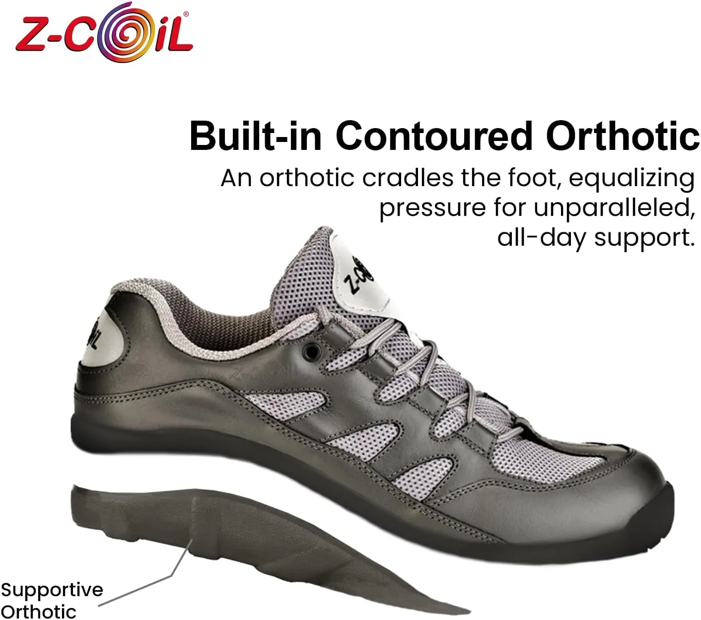 Z-CoiL Men's Freedom Pain-Relief Footwear, Enclosed Coil