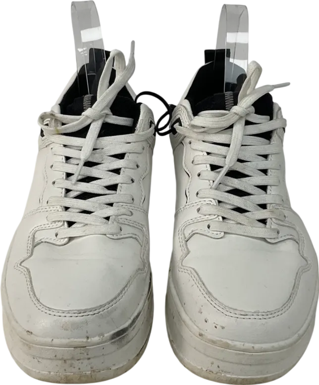 ZARA White Lace Up Trainers UK 5 EU 38 